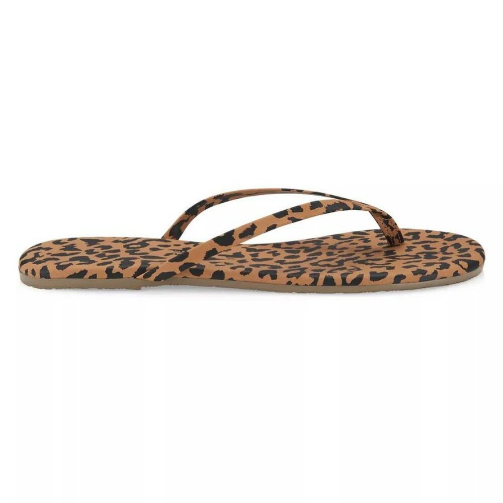 TKEES exotic Cheetah Print Flip Flops - Size 9
